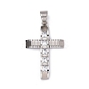 304 Stainless Steel Big Pendants STAS-H351-15P-1