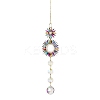 Alloy Rhinestone Hanging Ornaments LS-HJEW-E012-02G-03-1