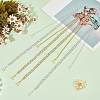 2 Pairs 2 Colors Rhinestone Chain Non-slip Bra Straps FIND-GO0002-48-7