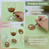 Kraft Paper Wine Glass Charms AJEW-WH0248-688-3