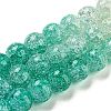 Spray Painted Crackle Glass Beads Strands DGLA-C002-10mm-10-3
