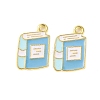 Golden Plated Alloy Enamel Pendants ENAM-Z017-12G-01-1