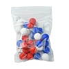 30Pcs 3 Colors Silicone Beads Round Rubber Bead 15MM Loose Spacer Beads for DIY Supplies Jewelry Keychain Making SIL-FS0001-01B-8