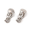 Alloy Clip-on Earring Findings PALLOY-M208-02P-2
