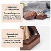 Hexagon Wooden Finger Ring Boxes CON-WH0085-66-5