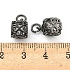 Rack Plating Brass Micro Pave Clear Cubic Zirconia Charms KK-F089-15EB-3