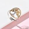 304 Stainless Steel Cuff Open Rings RJEW-Z121-02GP-08-1