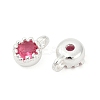 Brass Pave Cubic Zirconia Pendants KK-H204-03S-05-2