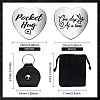 Heart Double-Sided Engraved Stainless Steel Commemorative Decision Maker Coin Set AJEW-GL0002-02D-2