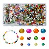 1000Pcs 3 Styles Glass Rondelle Beads GLAA-CJC0009-09C-1