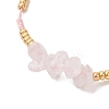 Synthetic & Natural Mixed Gemstone Chip & MIYUKI Round Rocailles Beads Braided Bead Bracelets BJEW-MZ00252-5