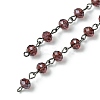 Handmade Glass Beaded Chains for Necklaces Bracelets Making AJEW-JB00132-02-4