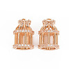 Rack Plating Brass Micro Pave Clear Cubic Zirconia Pendants LS-X-KK-T060-17-RS-2