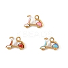 304 Stainless Steel Enamel Pendants STAS-P396-16G-M-1