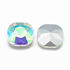 Pointed Back Glass Rhinestone Cabochons RGLA-T032-12x12mm-02-2