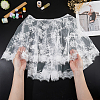 Detachable Polyester Bridal Lace Shawls AJEW-WH0696-057-3