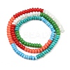 Glass & Natural White Shell & Dyed Howlite Beads Strands G-Z135-C08-2x4mm-4