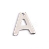 Tarnish Resistant 304 Stainless Steel Letter Charms STAS-O072-A-1
