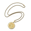 201 Stainless Steel Rhinestone Pendant Necklaces for Women NJEW-U021-02G-4