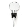 Alloy Wine Bottle Stopper Cabochon Settings AJEW-Z016-02B-P-1