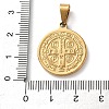 201 Stainless Steel Pendants STAS-U053-08F-G-3