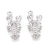 304 Stainless Steel Lobster Pendants STAS-T067-24P-1