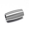 Tarnish Resistant Column 304 Stainless Steel Magnetic Clasps with Glue-in Ends STAS-D059-15C-1