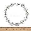 304 Stainless Steel Link Chain Bracelets for Women Men BJEW-Z143-25P-5
