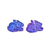 Two Tone Transparent Spray Painted Glass Beads GLAA-Q092-03-C01-3