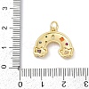 Brass Micro Pave Cubic Zirconia Pendants X-KK-U058-40G-3
