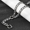 6.5MM 201 Stainless Steel Lumachina Chain Necklaces for Unisex NJEW-K302-07P-1