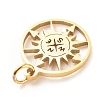 201 Stainless Steel Pendants STAS-G258-03G-4