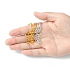 20Pcs 2 Colors Iron Split Key Rings PALLOY-CJ0002-65-3