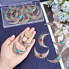 ARRICRAFT 20Pcs 2 Style Tibetan Style Alloy Chandelier Component Links FIND-AR0003-50AS-3