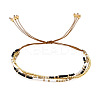Bohemian Glass Seed Bead Double Layers Bracelets TJ8645-5-1