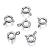 Tarnish Resistant 304 Stainless Steel Spring Ring Clasps STAS-S117-016B-1
