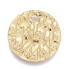 Ion Plating(IP) 304 Stainless Steel Charms X-STAS-M228-C01-G-2
