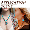 16Pcs 8 Styles Synthetic Turquoise Pendants FIND-TA0002-15-8
