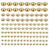 75Pcs 5 Size Brass Spacer Beads Set KK-LS0001-04G-1