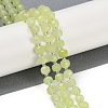 Natural Dyed White Jade Beads Strands G-H057-A22-09-2