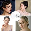 2Pcs 2 Colors Bridal Pearl Mesh Veil Cloth Hair Bands MRMJ-GF0001-50B-5