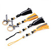 4Pcs 2 Style Senior Year Theme Woolen Yarn Tassels Pendant Decorations HJEW-CF0001-18-2