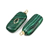 Synthetic Malachite Pendants KK-B157-43G-01-2