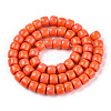 Opaque Glass Beads Strands GLAA-NH0002-B04-2