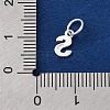 925 Sterling Silver Letter Charms STER-C012-01S-S-3