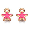 Alloy Enamel Star Charms ENAM-N054-69B-NR-2