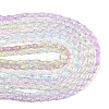 1 Strand Transparency Electroplate Glass Beads Strands GLAA-YW0004-90A-2
