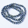 Electroplate Transparent Glass Beads Strands LS-EGLA-A034-T6mm-UA09-2