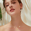 18Pcs 9 Styles Brass Pave Clear Cubic Zirconia Pendants KK-GA0001-30-5