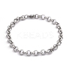 Tarnish Resistant 304 Stainless Steel Cable Chain Bracelets LS-BJEW-I202-02B-4